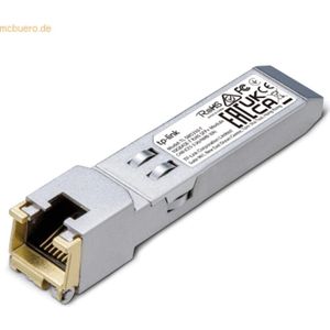 TP-Link TL-SM5310-T Netwerk Transceiver Module Fibre Optics 10300 Mbps SFP+, Zendontvangers, Zilver