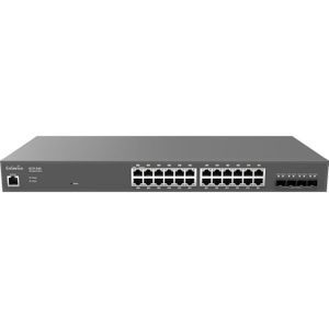 EnGenius ECS1528 24-poorts GbE SFP (24 ports), Netwerkschakelaar, Zwart