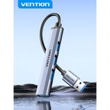 Vention CKOHB interface hub USB 3.2 Gen 1 (3.1 Gen 1) Type-A 5000 Mbit/s Grijs