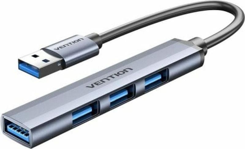 Vention CKOHB interface hub USB 3.2 Gen 1 (3.1 Gen 1) Type-A 5000 Mbit/s Grijs
