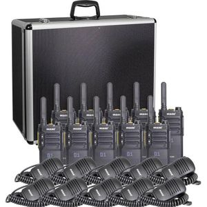 MAAS - PT-375 - 10-delig Team-Set - Aluminium Koffer - PMR446
