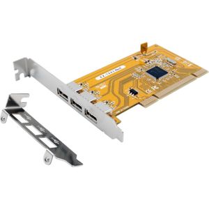 EX-1083 - USB 2.0 PCI-Bus Kaart - Zwart - Inclusief Low Profile Beugel