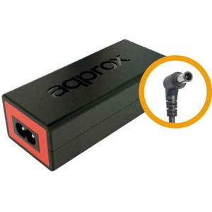 Approx appA04 (90 W), Voeding voor notebooks, Zwart, Rood