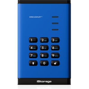 iStorage diskAshur3 HDD 1TB - Blauw (1 TB), Externe harde schijf, Blauw