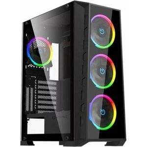 Hiditec - MH12 - PC-behuizing - Zwart - Geschikt voor ITX, mATX, ATX
