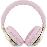 Guess 4G Script Logo Bluetooth Stereo Over-Ear Koptelefoon - Roze