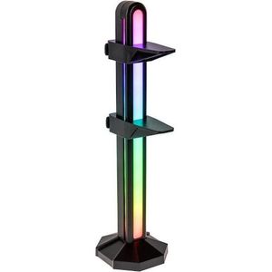 Lamptron GPU houder, ARGB - zwart, PC kast accessoires