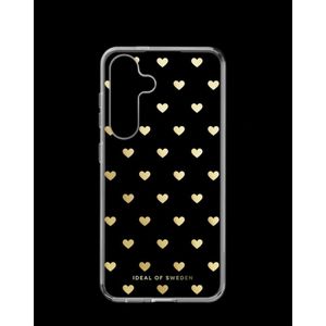 iDeal Of Sweden Transparant hoesje Mid Samsung Galaxy S24 - Gouden Harten (Galaxy S24), Smartphonehoes, Goud