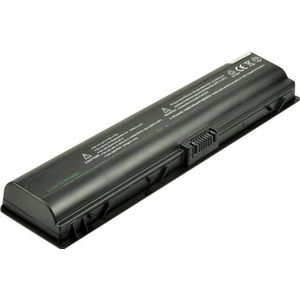 2-Power Hoofdbatterij 10,8V 4400mAh (6 Cellen, 5200 mAh), Notebook batterij, Zwart