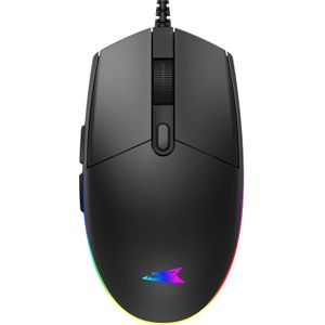 Baracuda BGM-111 Krabbe Schwarz (Bedraad), Muis, Zwart