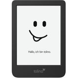 tolino Glanskleur (6", 16 GB, Zwart), eReader, Zwart