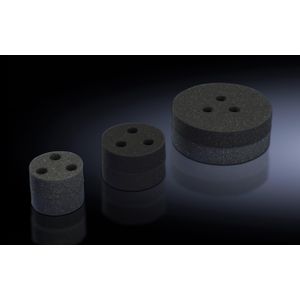 2x Rittal Stoppers voor koeleenheden op daken en lucht/water-warmtewisselaars op daken, Accessoires voor serverkasten, Zwart