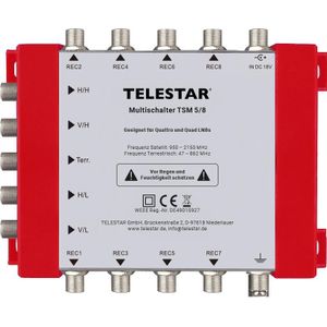 Telestar TSM 5/8 (Multischakelaar), Satelliet accessoires, Veelkleurig