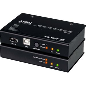 Aten CE801 KVM Cat.6 Konsolen-Extender, KVM schakelaars, Zwart