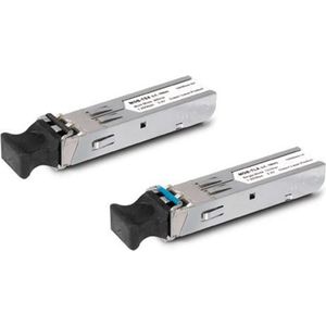 Planet 1.25 Gbps SFP Module tot 10km Singlemode LC Duplex Connector 1000Base-LX, Zendontvangers