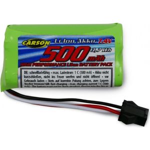 Carson 7,4V/500mAh Li-Ion Batterij Land Rover, JST (7.40 V, 500 mAh)