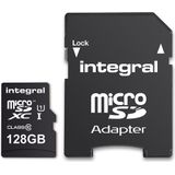 Integral micro SDXC 128GB Class 10 128GB MicroSDXC UHS-I Class 10 flashgeheugen