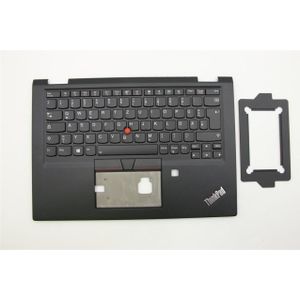 Lenovo C Hoes W/Keyboard BK Duits, Onderdelen voor notebooks, Zwart