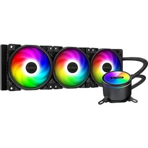 Pccooler GI-CX360 ARGB AIO, CPU waterkoelers, Zwart