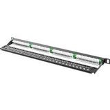 Lanberg PPU5-0024-B patchpaneel 0,5U, Server accessoires, Zwart