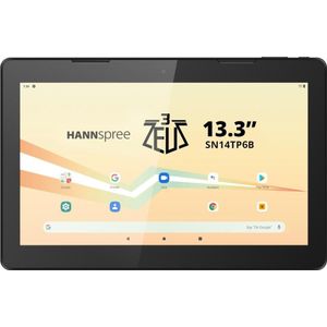 Hannspree HANNSpad SN14TP6B Tablet Zeus 3 13,3"" Android 13 Android (13.30"", 128 GB, Zwart), Tablet, Zwart