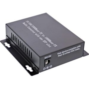 InLine - Netwerk Media Converter - 10/100/1000Mb/s - TP naar SFP - LWL - MM - 550m