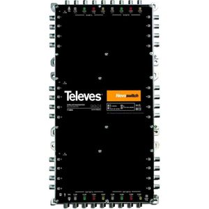 Televes Schakelmatrix MS 924NCQ 9 ingangen 24 uitgangen actief Gietijzer (Multischakelaar), Satelliet accessoires