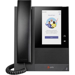 Poly CCX 400 Business Media Phone for Microsoft Teams and PoE-enabled IP telefoon Zwart 24 regels LCD