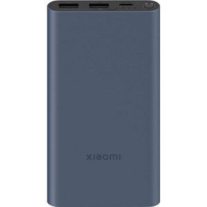 Xiaomi Power Bank (10000 mAh, 22.50 W, 37 Wh), Powerbank, Zwart, Blauw