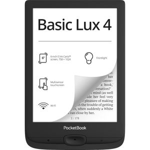 PocketBook Basic Lux 4 (6", 8 GB, Zwart), eReader, Zwart
