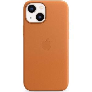Apple Leren etui met MagSafe (iPhone 13 mini), Smartphonehoes, Bruin, Goud