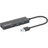 Manhattan USB 3.0-Hub - Zwart