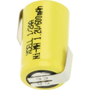 XCell Speciale oplaadbare batterij 1/2 AA Z-soldeerlipje (1.20 V, 600 mAh)