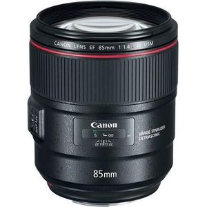 Canon EF 85mm f/1.4L IS USM (Canon EF, Volledig formaat), Objectief, Zwart