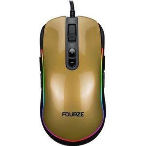 Fourze GM700 - Rechts- en linkshandig - Goud, Muis, Zwart