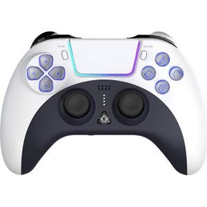 Ipega PG-P4023C Draadloze Gaming Controller touchpad PS4 (wit) (Playstation, iOS, PC, PS3), Controller, Wit