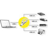 Roline - USB 3.2 Gen 1 Hub - Zilver - 4 Havens