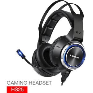 Lenovo Gaming hoofdtelefoon HS25 (Bedraad), Gaming headset, Zwart