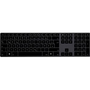 Matias - Draadloos USB-C Aluminium Toetsenbord - Zwart - Duits QWERTZ