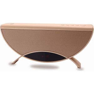 Conceptronic APOLLYON01GL Draagbare Luidspreker Goud 10 W (7 h, Voeding via USB), Bluetooth luidspreker, Goud