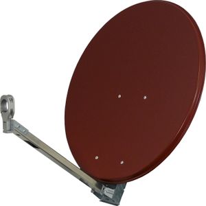 Televes Aluminium reflector 67x71cm baksteenrood S660-Z (Platte antenne, 37 dB, VHF / MW / LW), SAT Spiegels + SAT Antennes, Rood