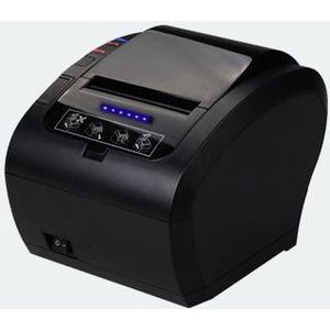 Allnet thermische bonprinter / kassaprinter / keukenprinter all-pr606 usb/rs232/lan/bluetooth met piep (RS-232, USB, Bluetooth, WiFi), Ontvangstbewijs printer, Zwart
