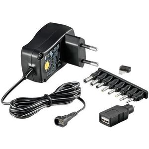 Hapena Schakelende voeding MW 3N06GS 77513-12V 600mA/12V gestabiliseerd Eco, Universele lader