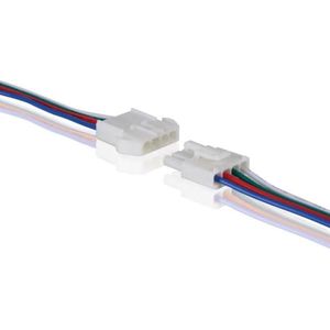 Velleman, LED-strips, KABEL MET STEKKER/CONTACTDOOS VOOR RGB LED STRIPS (50 cm)