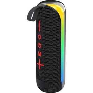 2GO Bluetooth-luidspreker Acoustic Glow met RGB-lichtshow (4 h, Oplaadbare batterij), Bluetooth luidspreker, Zwart