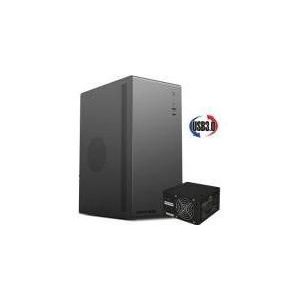 Advance Boitier Mini Tour Micro Atx Optima (Noir) + Voeding 350w (350 W), PC-voedingseenheid, Zwart