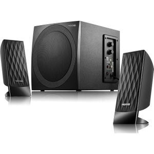 Microlab - M-300 - Luidsprekers - Zwart - 2.1 Luidsprekersysteem met Geïntegreerde Versterker