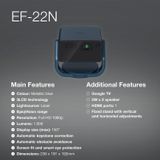 Epson - EF-22N - Mini Smart Laser Projector - Blauw/Zwart - 1920 x 1080p - 1000 Lumen