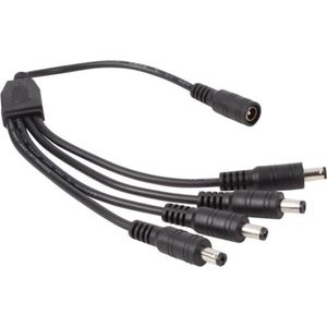 Velleman, LED-strips, KABEL MET 4 DC STEKKERS EN 1 DC AANSLUITING (25 cm)