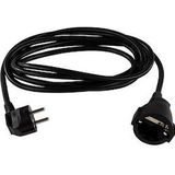 Verlengsnoer - 3,0 m - Zwart - H05VV-F 3G1,5 mm²